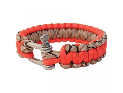 Náramek paracord BCB Adventure oranžový