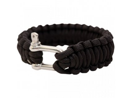 Náramek paracord BCB Adventure černý